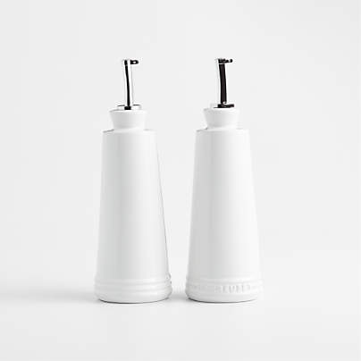 Le Creuset ® White Oil and Vinegar Cruet Set