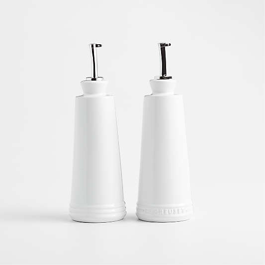 Le Creuset ® White Oil and Vinegar Cruet Set