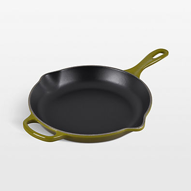 View Le Creuset ® Signature 10.25" Olive Enameled Cast Iron Round Skillet details