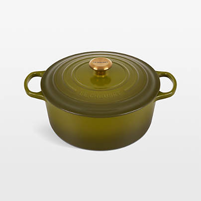 Le Creuset ® Signature 5.5-Qt. Olive Enameled Cast Iron Round Dutch Oven