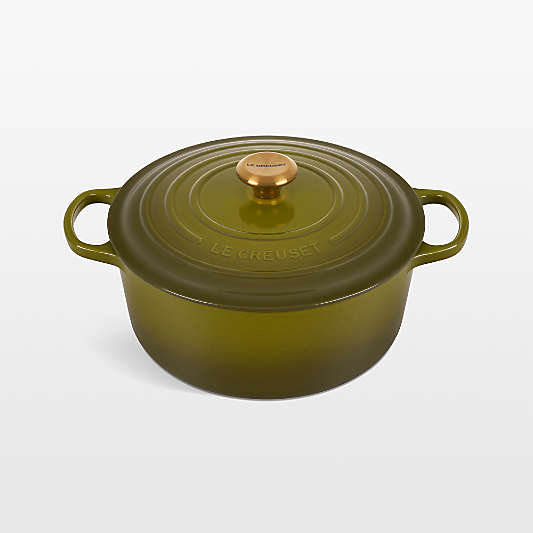 Le Creuset ® Signature 5.5-Qt. Olive Enameled Cast Iron Round Dutch Oven