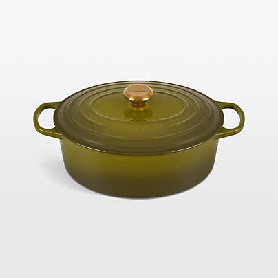 Le Creuset ® Signature 6.75-Qt. Olive Enameled Cast Iron Oval Dutch Oven