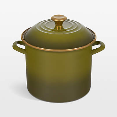 Le Creuset ® 10-Qt. Olive Enameled Stockpot