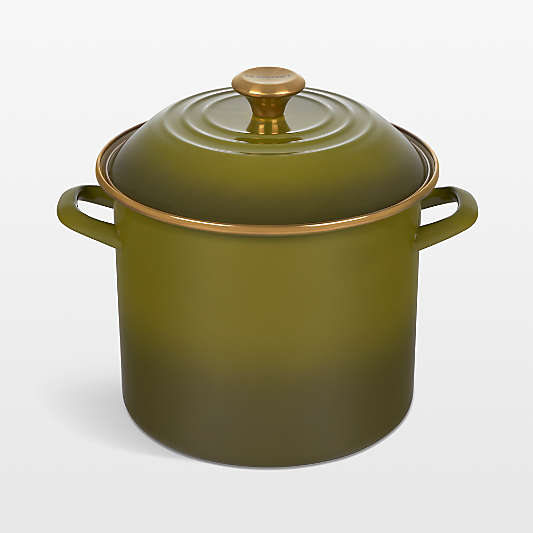 Le Creuset ® 10-Qt. Olive Enameled Stockpot