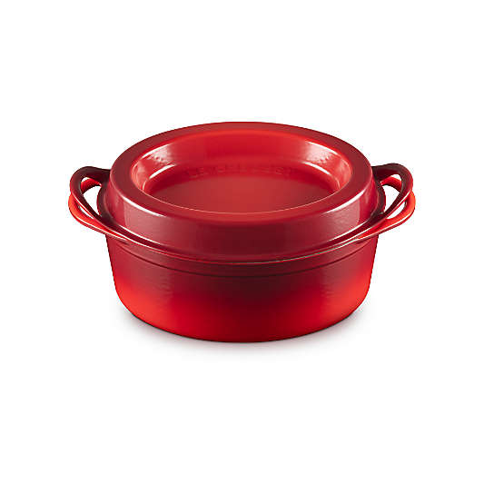 Le Creuset ® 7.25-Qt. Cerise Enameled Cast Iron Oval Doufeu Dutch Oven