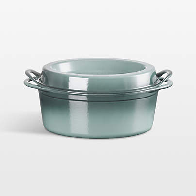 Le Creuset ® 7.25-Qt. Sea Salt Enameled Cast Iron Oval Doufeu Dutch Oven
