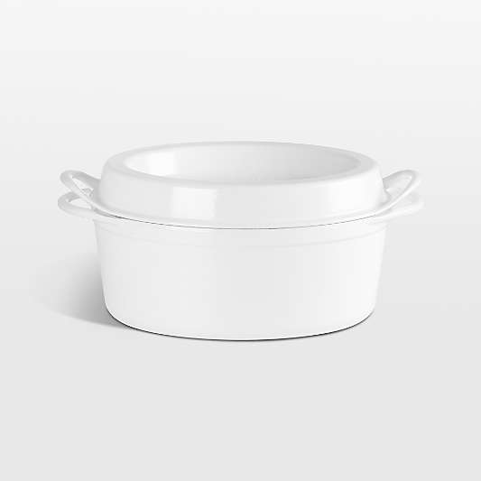 Le Creuset ® 7.25-Qt. White Enameled Cast Iron Oval Doufeu Dutch Oven