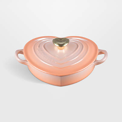 Le Creuset ® 1.25-Qt. Peche Enameled Cast Iron Heart Dish
