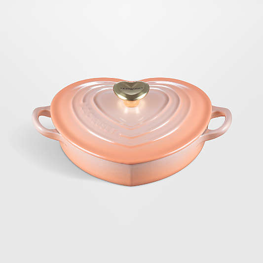 Le Creuset ® 1.25-Qt. Peche Enameled Cast Iron Heart Dish