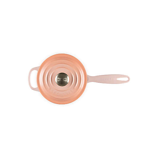 Le Creuset ® Signature 1.75-Qt. Peche Enameled Cast Iron Saucepan with Lid
