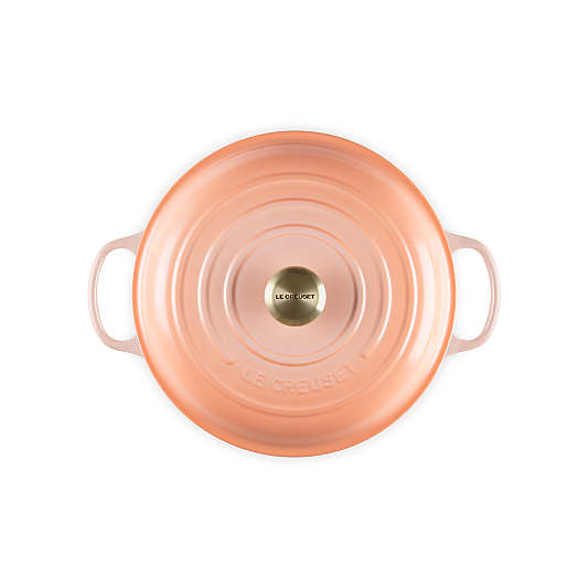 Le Creuset ® Signature 3.5-Qt. Peche Enameled Cast Iron Braiser