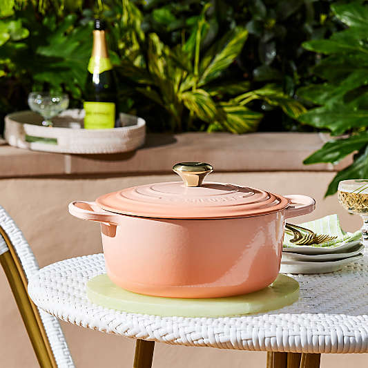 Le Creuset ® Signature 7.25-Qt. Peche Enameled Cast Iron Round Dutch Oven