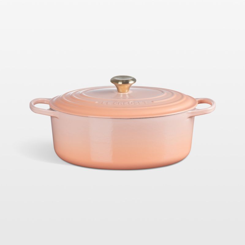 Viewing product image Le Creuset ® Peche 6.75-Qt. Signature Oval Dutch Oven - image 1 of 10