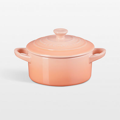 View Le Creuset ® 8-Oz. Peche Round Mini Cocotte with Lid details