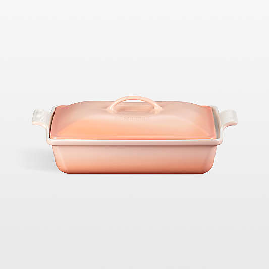 Le Creuset ® Heritage Peche Rectangular Casserole Dish with Lid