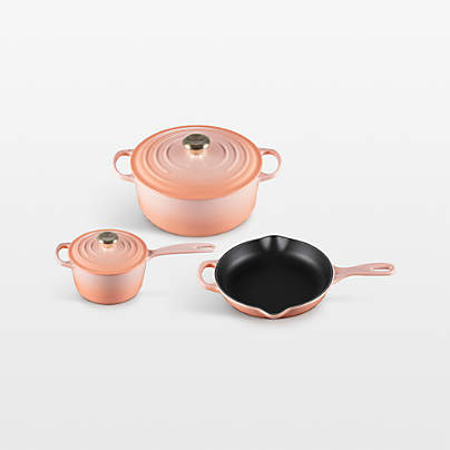 Le Creuset ® Signature Peche Enameled Cast Iron 5-Piece Cookware Set