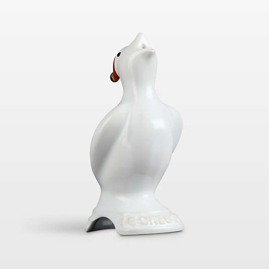 Le Creuset Ceramic Pie Bird with Santa Hat