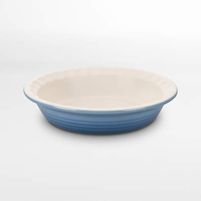 Le Creuset 9 Chambray Blue Ceramic Stoneware Pie Dish + Reviews