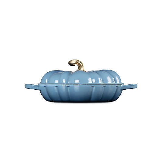Le Creuset ® 2.75-Qt. Chambray Figural Pumpkin Enameled Cast Iron Braiser