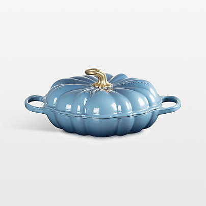 Le Creuset ® 2.75-Qt. Chambray Figural Pumpkin Enameled Cast Iron Braiser