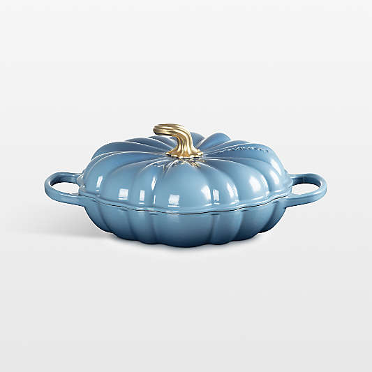 Le Creuset ® 2.75-Qt. Chambray Figural Pumpkin Enameled Cast Iron Braiser