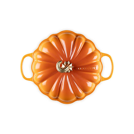 Le Creuset ® 2.75-Qt. Persimmon Enameled Cast Iron Figural Pumpkin Braiser