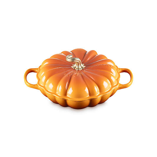 Le Creuset ® 2.75-Qt. Persimmon Enameled Cast Iron Figural Pumpkin Braiser