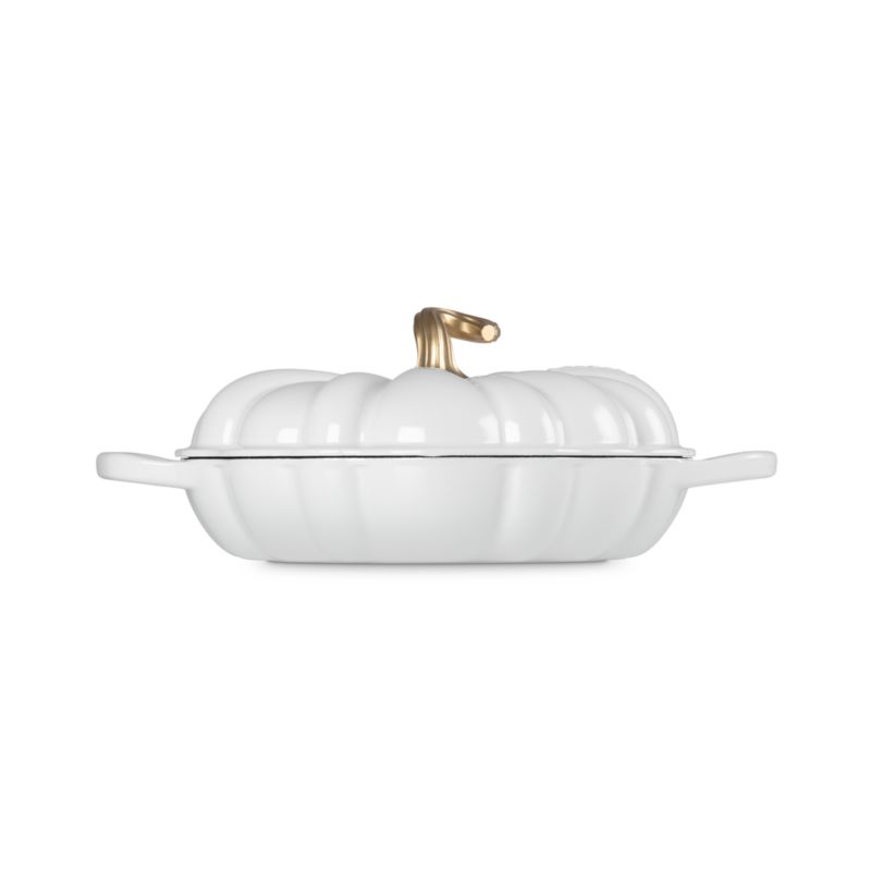 Le Creuset ® White 2.75-Qt. Figural Pumpkin Braiser - image 1 of 5