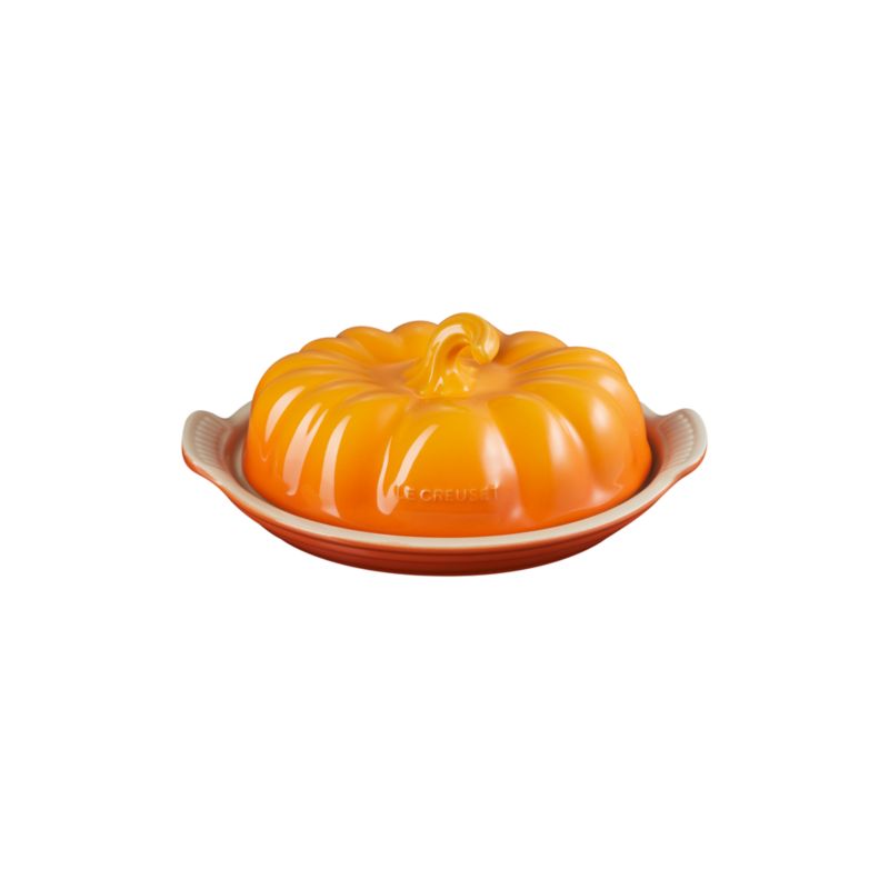 Le Creuset Pumpkin Butter Dish ,Persimmon