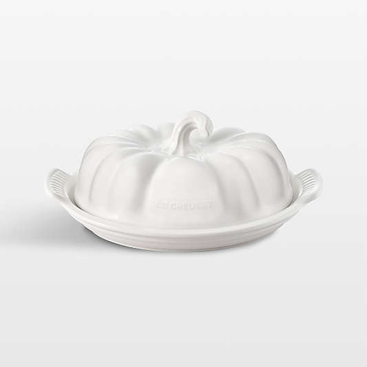 Le Creuset ® Figural White Pumpkin Butter Dish