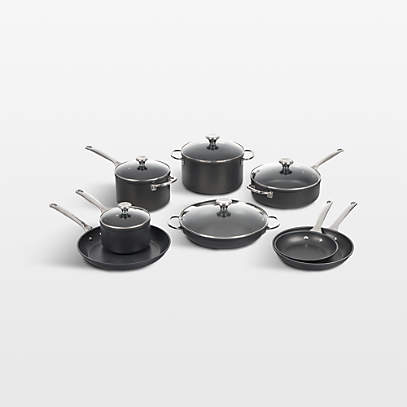 Le Creuset 10-Piece Toughened Non-Stick Pro Hard-Anodized Aluminum Cookware  Set + Reviews