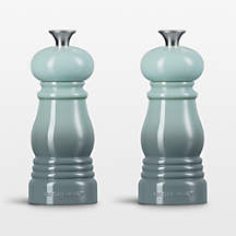 Le Creuset Petite Sea Salt Salt and Pepper Mill Set | Crate & Barrel