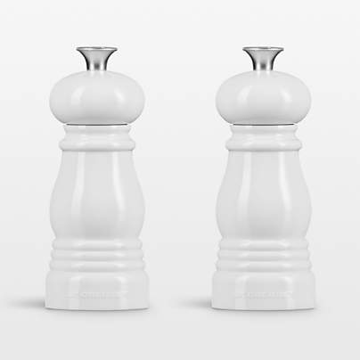 Le Creuset ® Petite White Salt and Pepper Mill Set