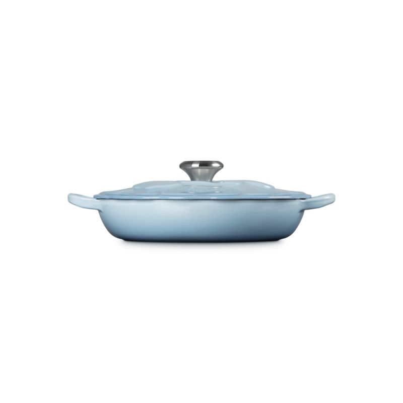 Le Creuset ® 2.25-Qt. Coastal Blue Petal Braiser with Glass Lid - image 4 of 7