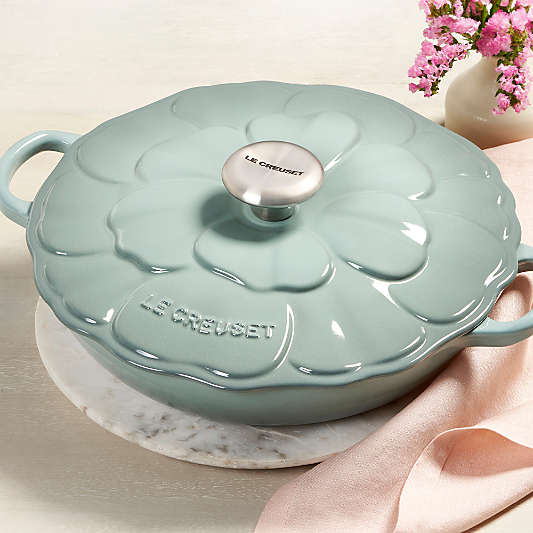 Le Creuset ® Signature 2.25-Qt. Sea Salt Enameled Cast Iron Petal Brasier