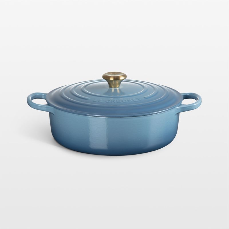 Le Creuset ® Signature 6.4L/6.75-Qt Chambray Enameled Cast Iron Round Wide Oven - image 2 of 6