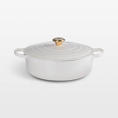 Le Creuset Signature Round 5.5-Qt. Flame Orange Enameled Cast Iron ...