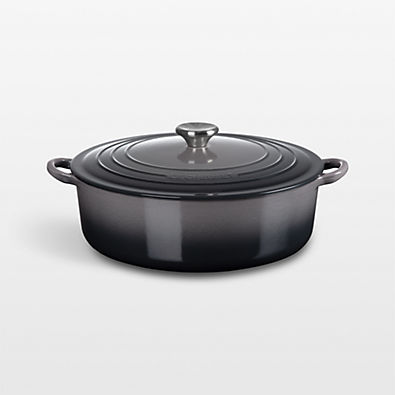 View Le Creuset ® Oyster 6.75-Qt. Round Wide Dutch Oven details