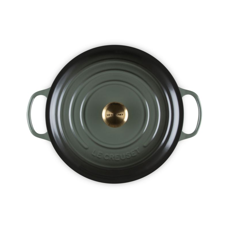 Le Creuset Thyme 6.75-Qt. Round Wide Dutch Oven | Crate & Barrel Canada