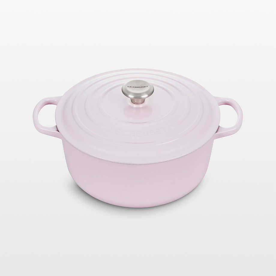 Le Creuset Shallot 5.5Qt. Round Dutch Oven + Reviews Crate & Barrel