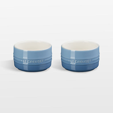 View Le Creuset ® 7-Oz. Chambray Round Ramekins, Set of 2 details