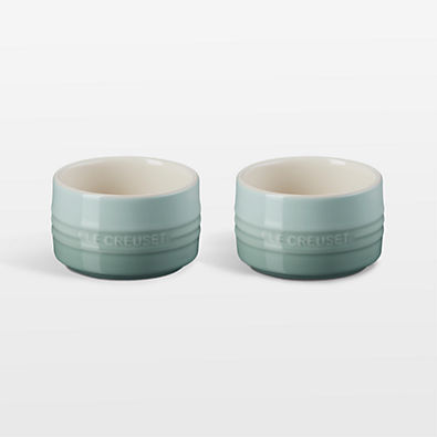 View Le Creuset ® 7-oz. Sea Salt Round Ramekins, Set of 2 details