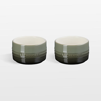 View Le Creuset ® 7-oz. Thyme Round Ramekins, Set of 2 details
