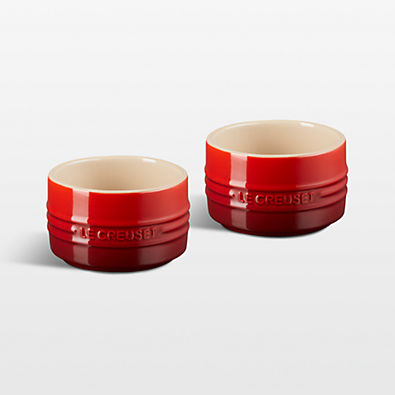 View Le Creuset ® 7-Oz. Cerise Round Ramekin, Set of 2 details