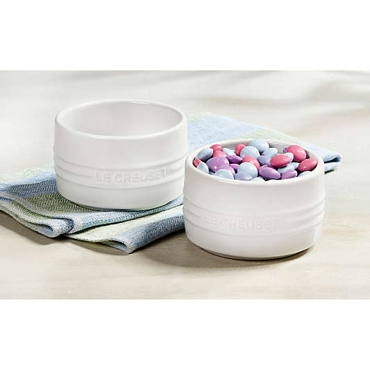 Le Creuset ® 7-Oz. White Round Ramekins, Set of 2