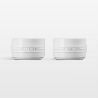 View Le Creuset ® 7-Oz. White Round Ramekins, Set of 2 details