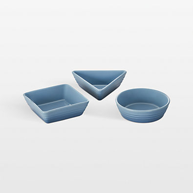 View Le Creuset ® Chambray Tapas Dishes, Set of 3 details