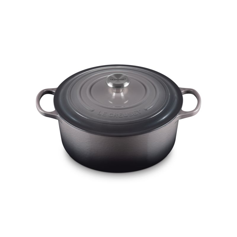 Le Creuset ® Signature 6.7L/7.25-Qt Oyster Round Dutch Oven with Stainless Steel Knob - image 9 of 16
