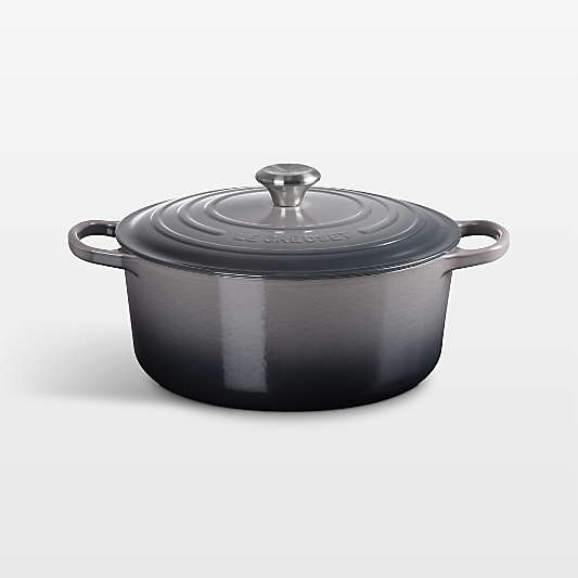 Le Creuset ® Signature 6.7L/7.25-Qt Oyster Round Dutch Oven with Stainless Steel Knob