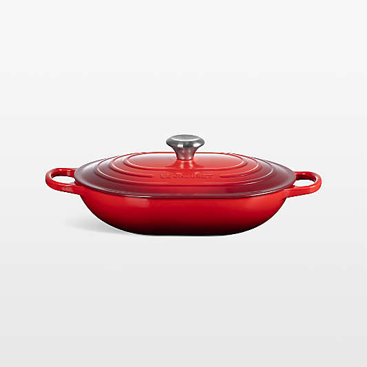 Le Creuset ® 3.75-Qt. Cerise Enameled Cast Iron Covered Oval Casserole Dish